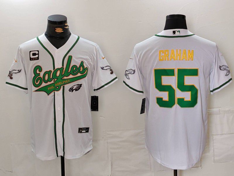 Men Philadelphia Eagles #55 Graham White joint name 2024 Nike Limited NFL Jersey style 1->miami dolphins->NFL Jersey
